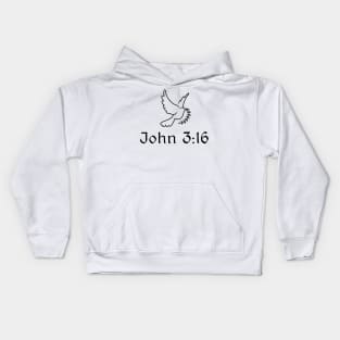 John 3:16 Kids Hoodie